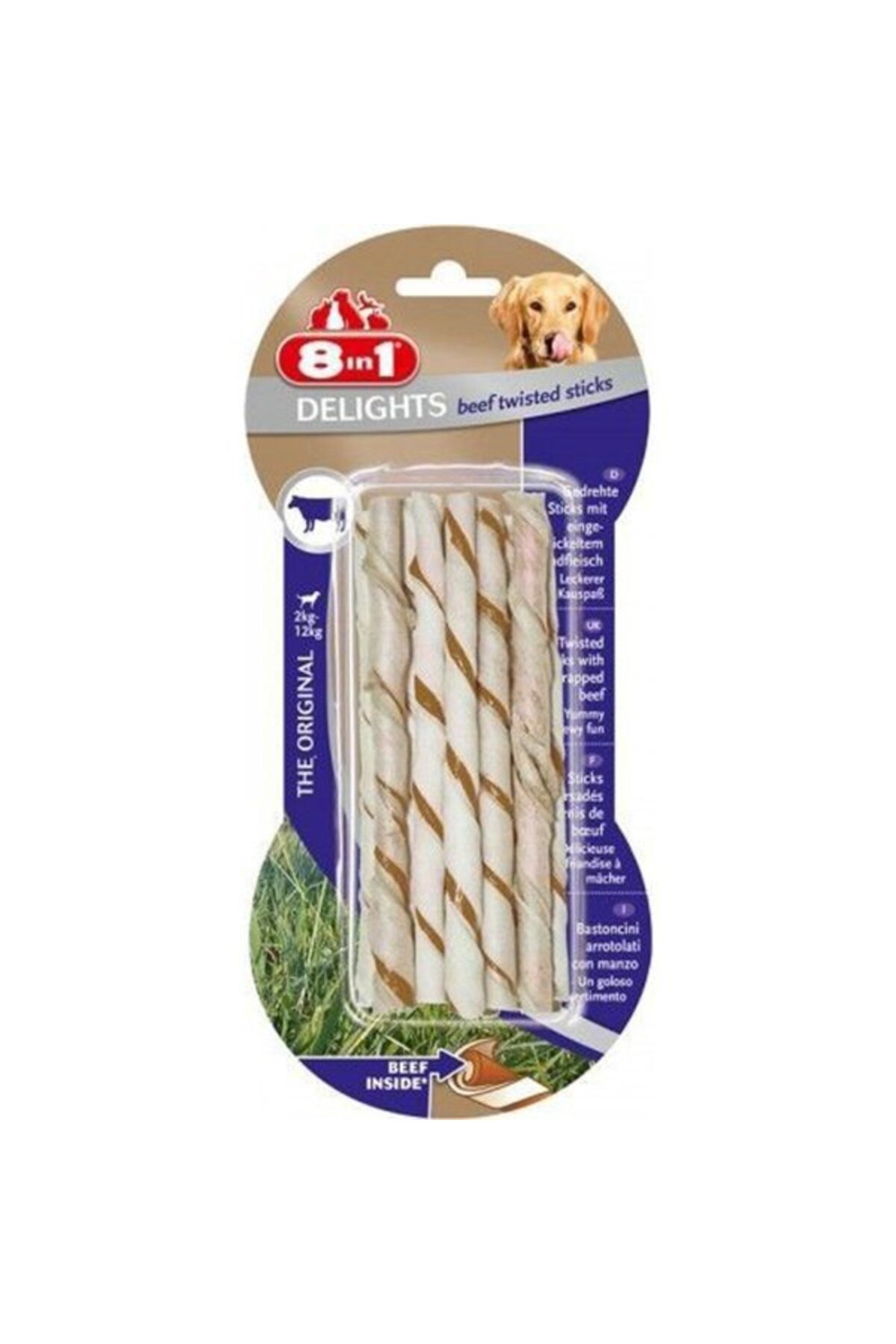 8IN1 DEL.BEEF TWISTED STICKS T661595