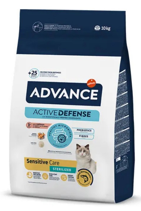 Advance Cat Sterılızed Salmon Sensıtıve 10 Kg (1 Adet GimCat Multivitamin 100 gr Hediye) Advance Cat Sterılızed Salmon Sensıtıve 10 Kg (1 Adet GimCat Multivitamin 100 gr Hediye)