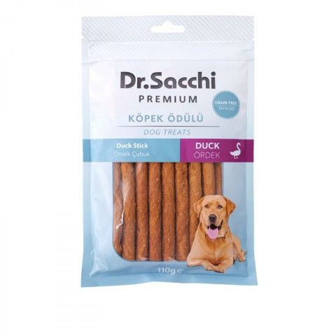 Dr.Sacchi Premium Ördekli Çubuk Tahılsız Köpek Ödülü 5'' 10'lu 110 Gr Dr.Sacchi Premium Ördekli Çubuk Tahılsız Köpek Ödülü 5'' 10'lu 110 Gr