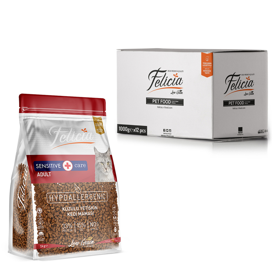 Felicia 12x1 Kg Kuzulu Yetişkin Kedi Maması ( 20 Adet Snacky Kedi Crunch Ödül Hairball Cont.Tavuk Hediye ) Felicia 12x1 Kg Kuzulu Yetişkin Kedi Maması ( 20 Adet Snacky Kedi Crunch Ödül Hairball Cont.Tavuk Hediye )