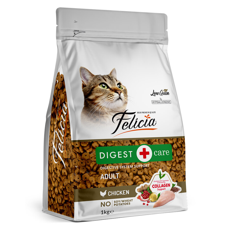 Felicia 12x1 Kg Tavuklu Az Tahıllı Yetişkin Kedi Maması HypoAllergenic Kedi Maması
