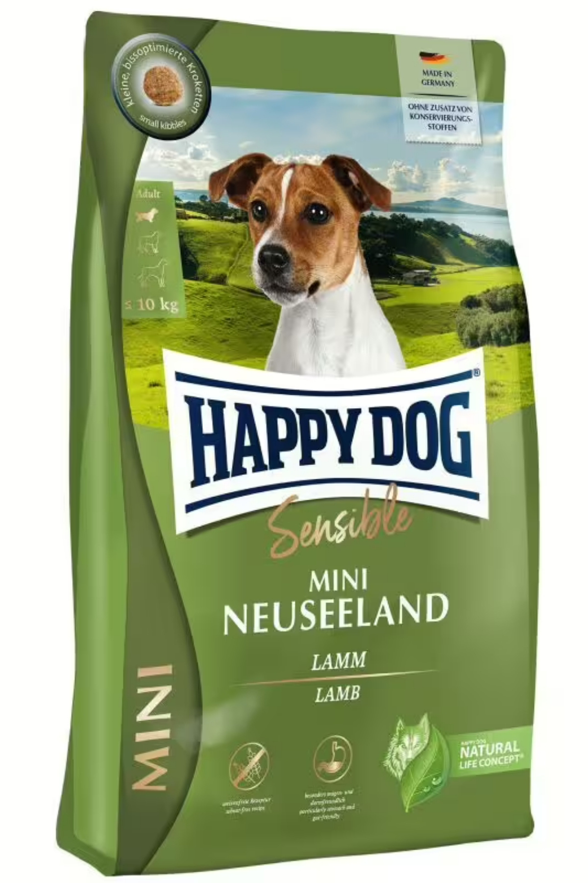 Happy Dog Mini Neuseeland Kuzulu Küçük Irk Yetişkin Köpek Maması 10 Kg