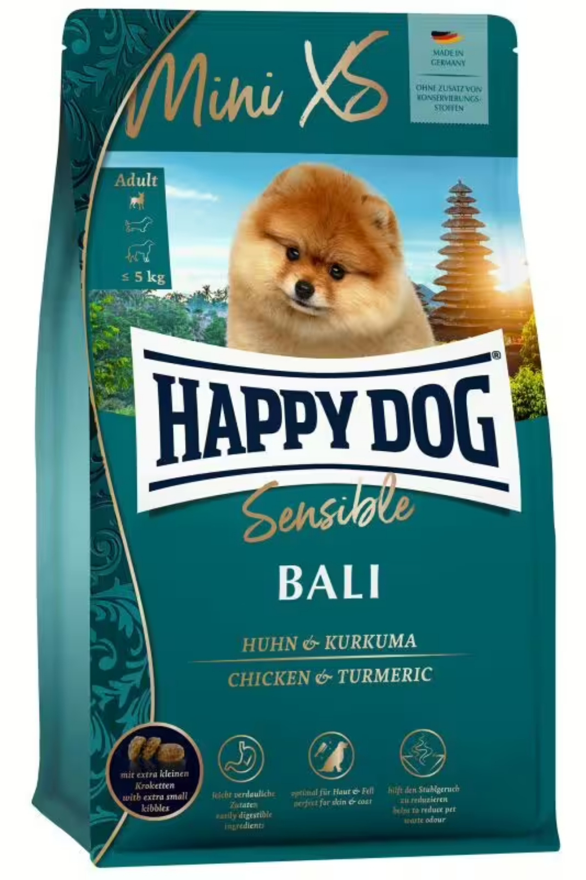 Happy Dog Mini XS Sensible Bali Küçük Irk Köpek Maması 1,3 Kg