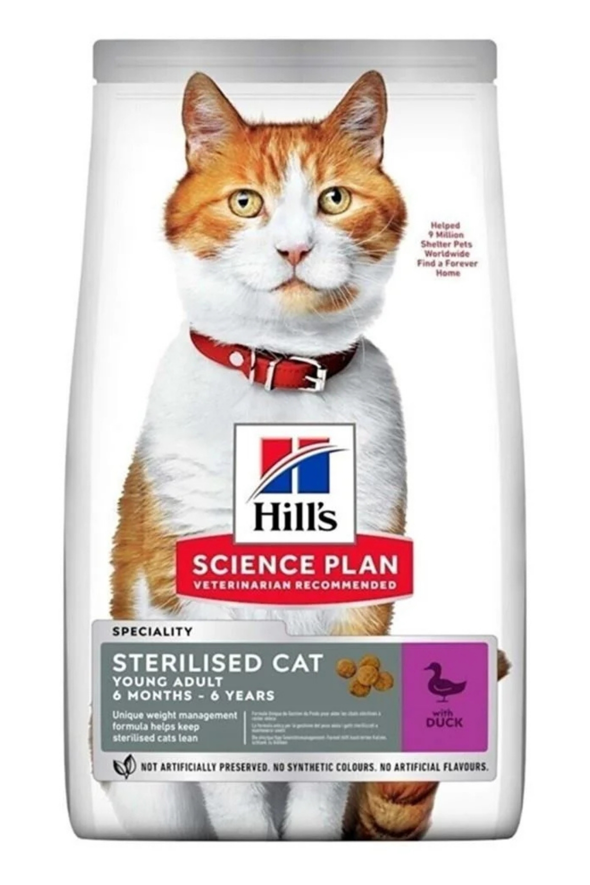 Hill's SP Ördekli Kısırlaştırılmış Yetişkin Kedi Maması 8+2KG (13 Adet Quik Konserve Hediyeli) Hill's SP Ördekli Kısırlaştırılmış Yetişkin Kedi Maması 8+2KG (13 Adet Quik Konserve Hediyeli)