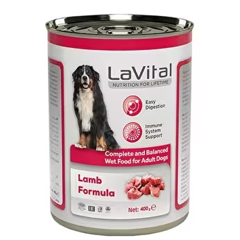LAVITAL YET.KUZU KÖPEK 400G KUZU ETLI EZME KONSERVE