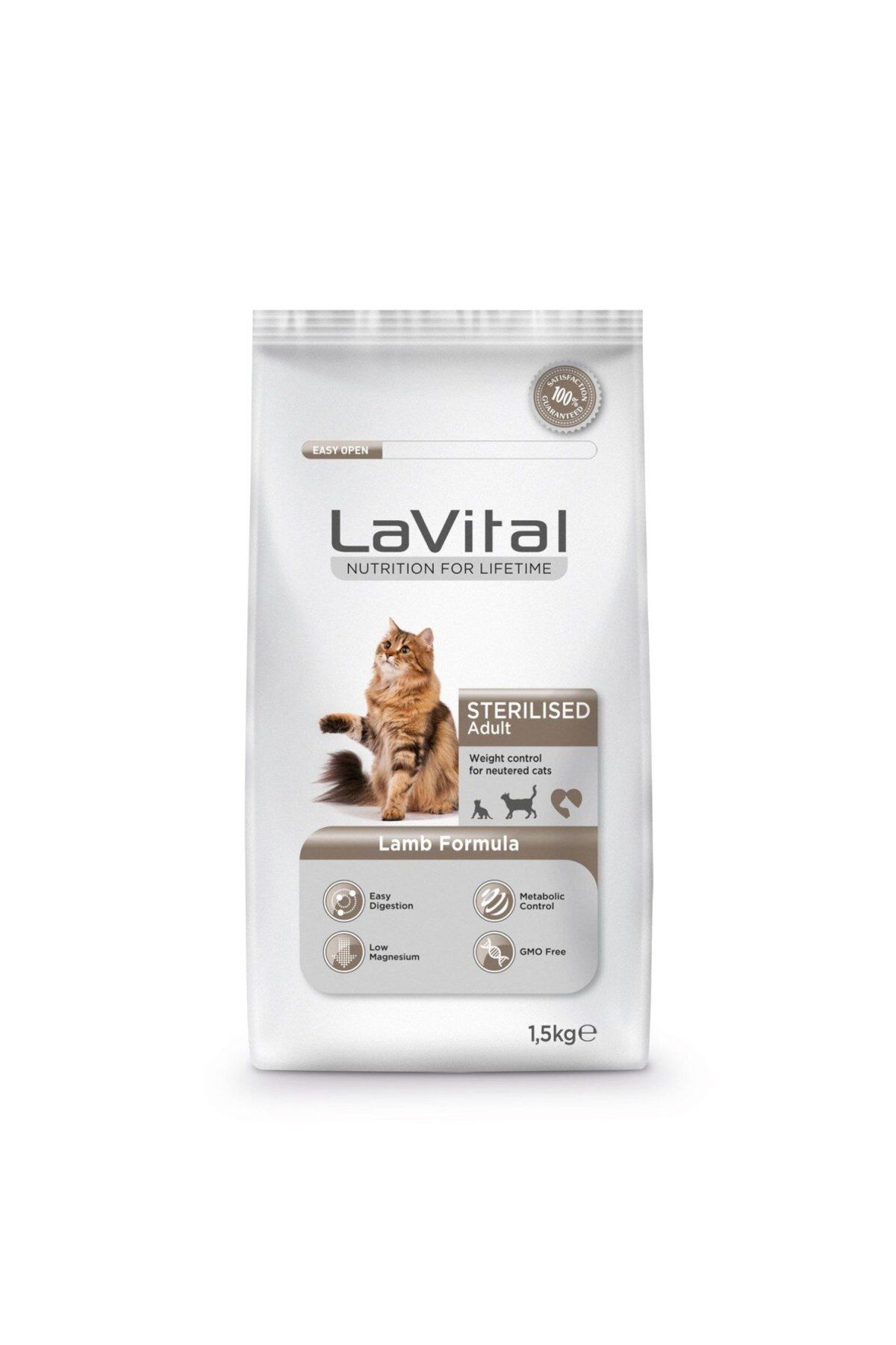 LaVital Kuzulu Kısırlaştırılmış Kedi Maması 1,5 Kg