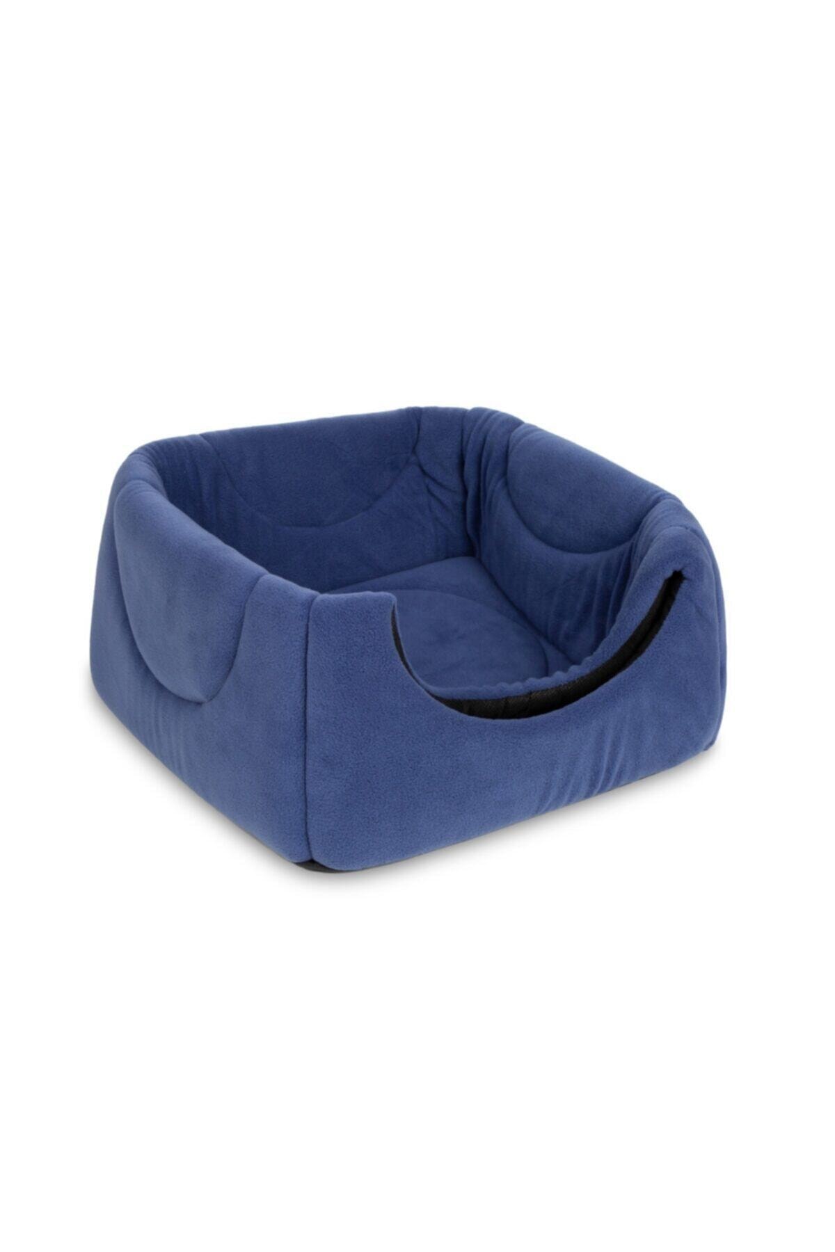 Mavi Üç Fonksiyonlu Kedi Yatağı