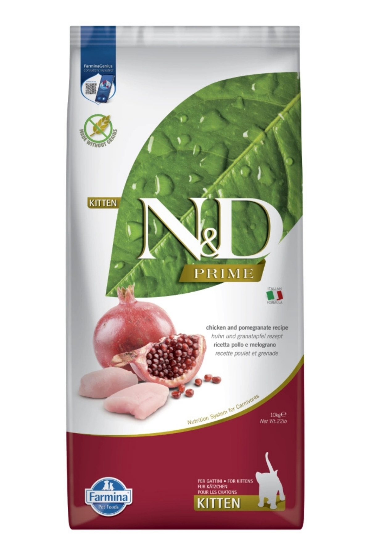 ND Prime Kitten Tavuk Ve Narlı Yavru Kedi Maması 10 Kg