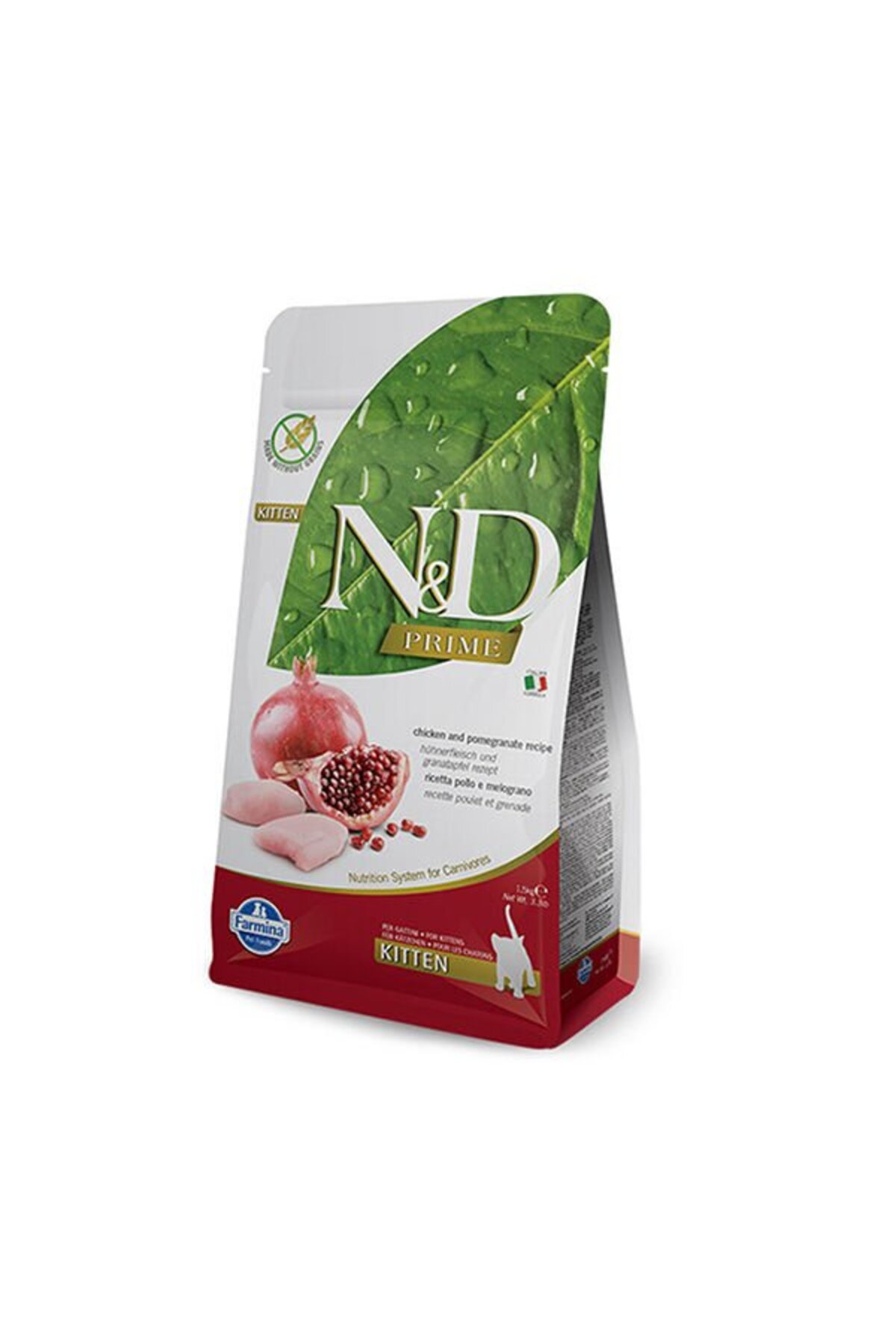 Nd Prime Tavuk & Nar Kitten Tahılsız Kedi Maması - 1.5 Kg