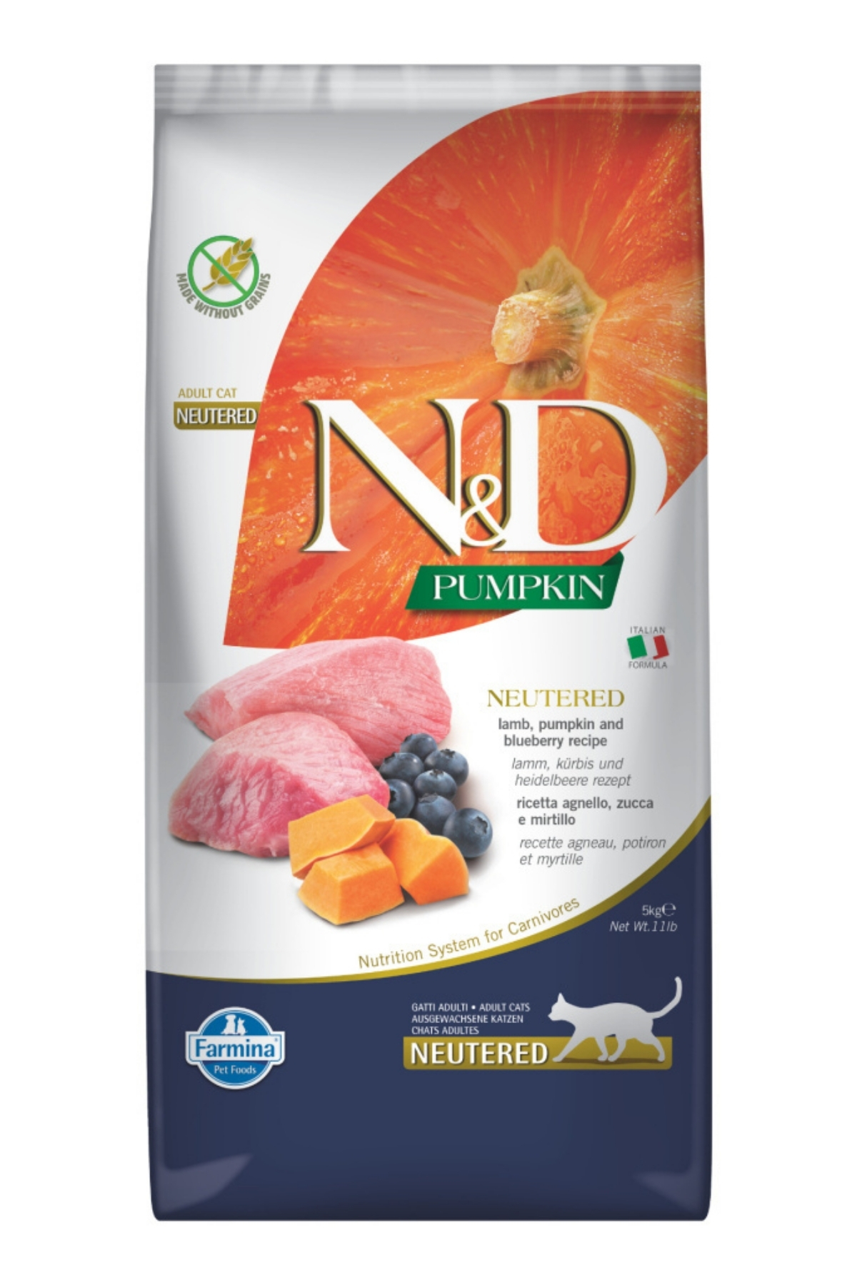 Nd Pumpkin Kuzu Etli Neutered Tahılsız Kedi Maması - 5 Kg