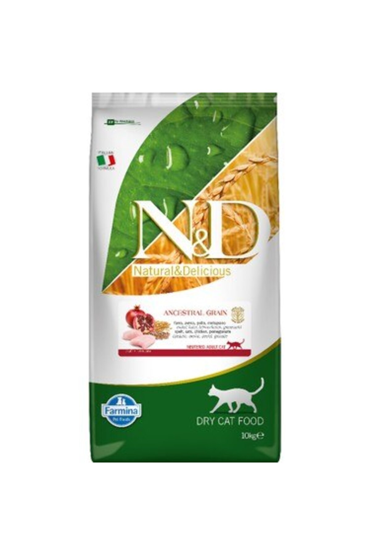 Nd Tavuk & Nar Neutered Az Tahıllı Kedi Maması - 10 Kg