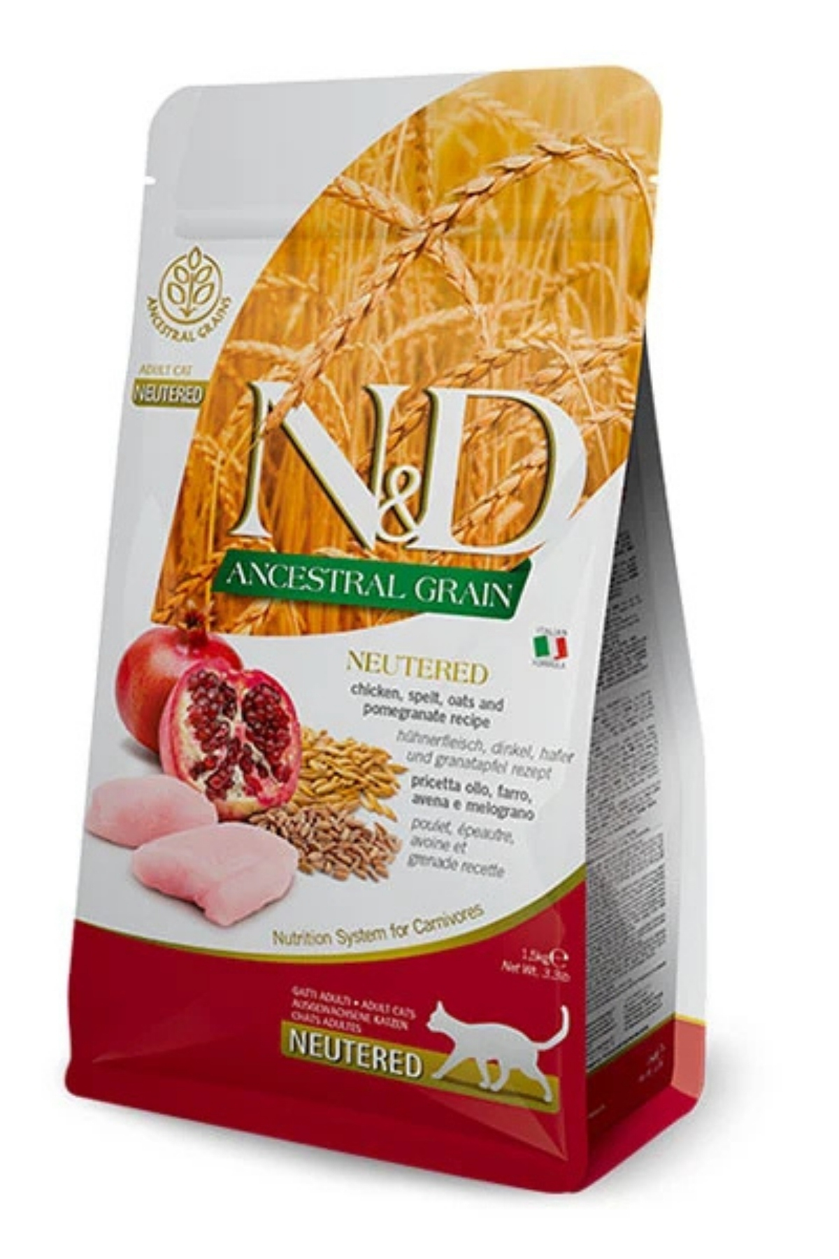 Nd Tavuk & Nar Neutered Az Tahıllı Kedi Maması - 1.5 Kg