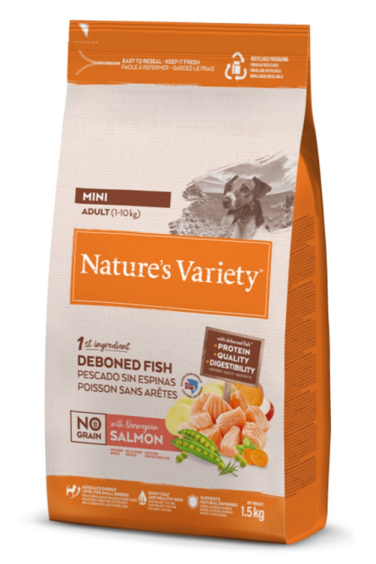 N.v. Dog No Graın Mını Adult Salmon 1,5kg