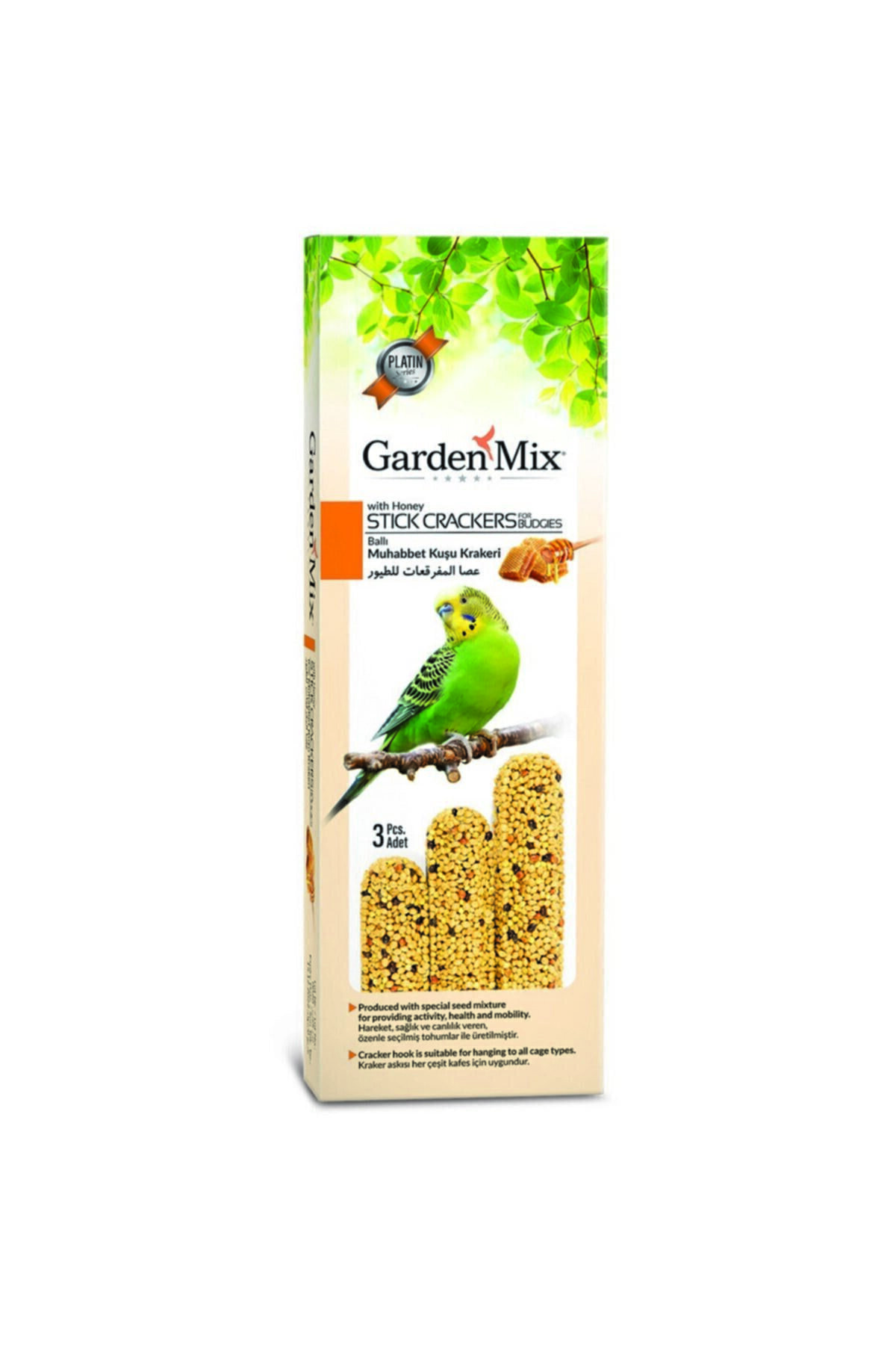 Gardenmix Platin Ballı Kuş Krakeri 3lü