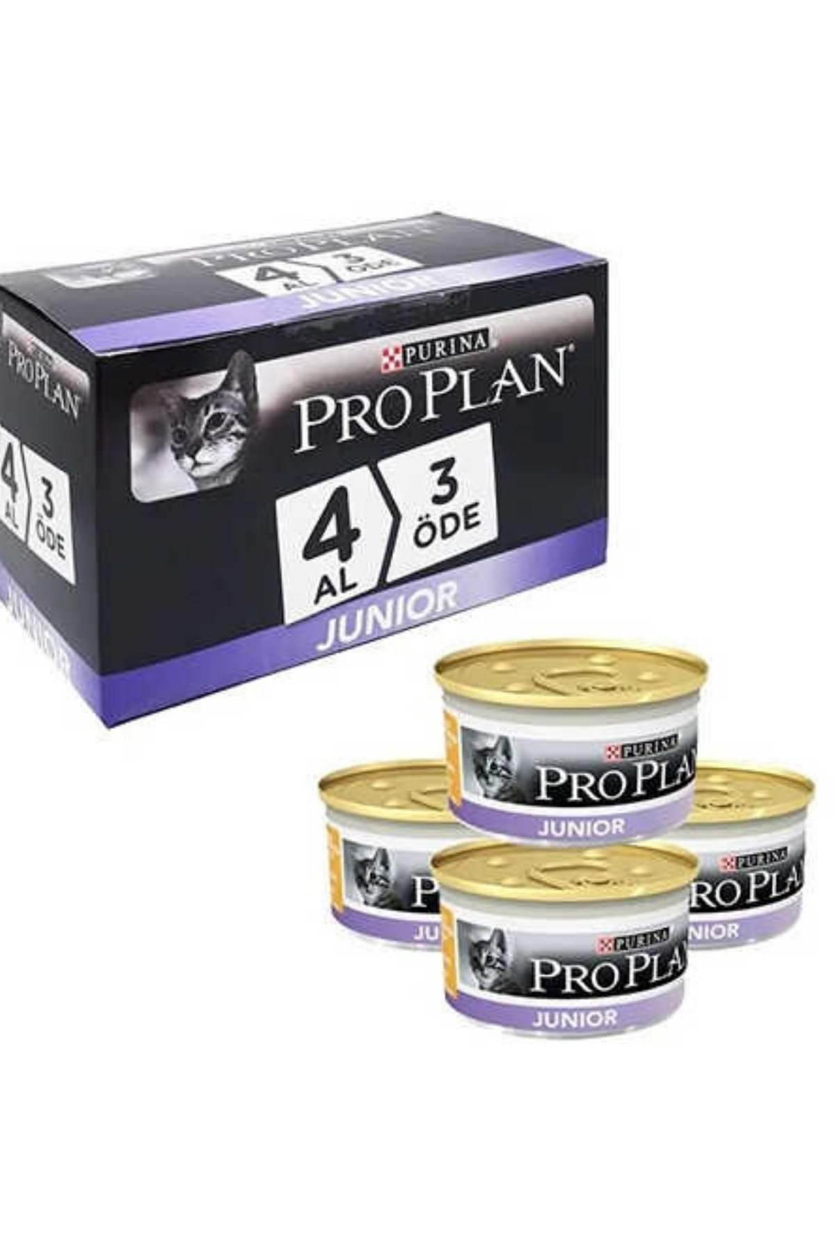 Pro Plan Junior Tavuk Etli Yavru Kedi Maması 85 Gr 4 Al 3 Öde