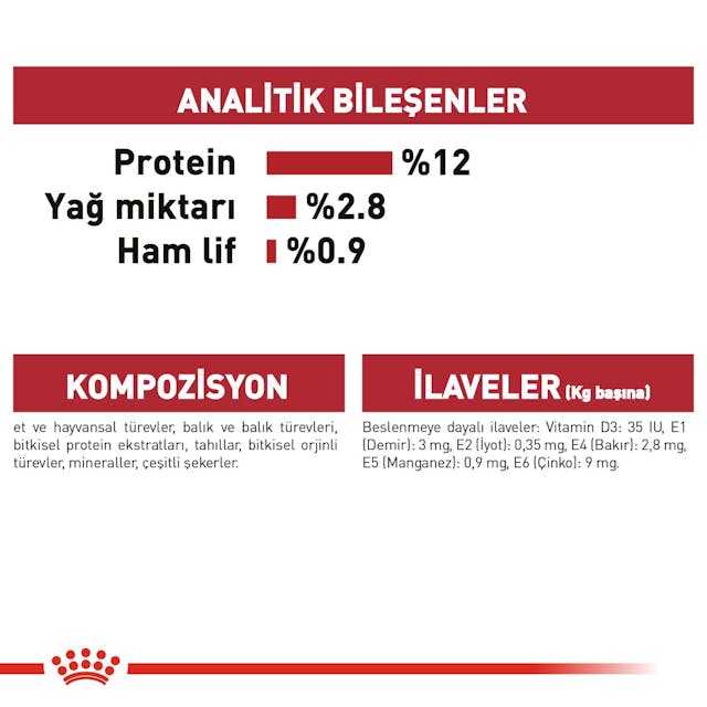 Royal Canin Instinctive Gravy Yetişkin Yaş Kedi Maması 85 Gr