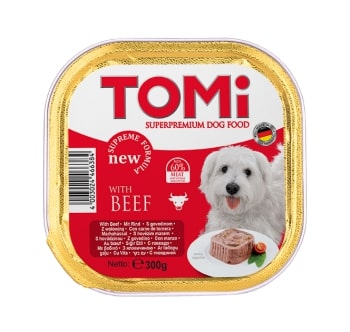 Tomi Köpek Dana Etli Pate Alüminyum Yaş Mama 300gr (pate) Tomi Köpek Dana Etli Pate Alüminyum Yaş Mama 300gr (pate)