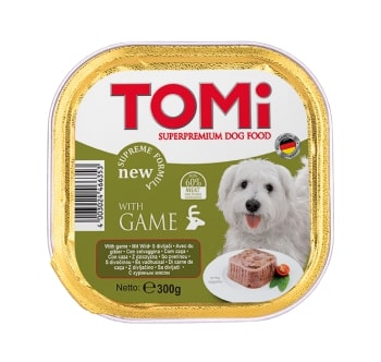 Tomi Köpek Yaban Hayvanlı Pate Alüminyum Yaş Mama 300gr (pate) Tomi Köpek Yaban Hayvanlı Pate Alüminyum Yaş Mama 300gr (pate)