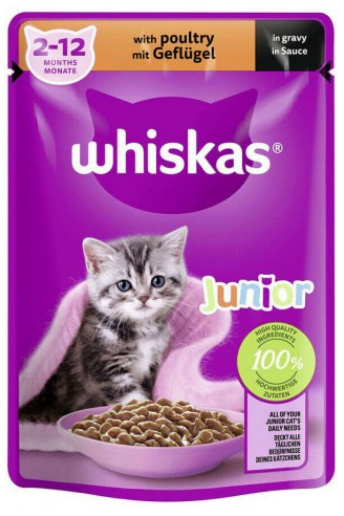 Whiskas Pouch ( 4 Çeşit Pure Delight Sığır,Pure Delight Tavuk,Ton Balık,Yavru Pouch )