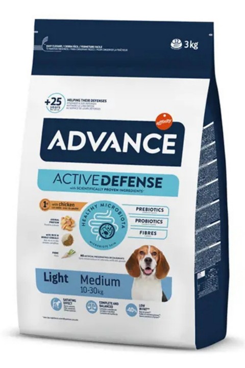 Advance Medium Light Tavuklu Orta Irk Yetişkin Diyet Köpek Maması 3 Kg