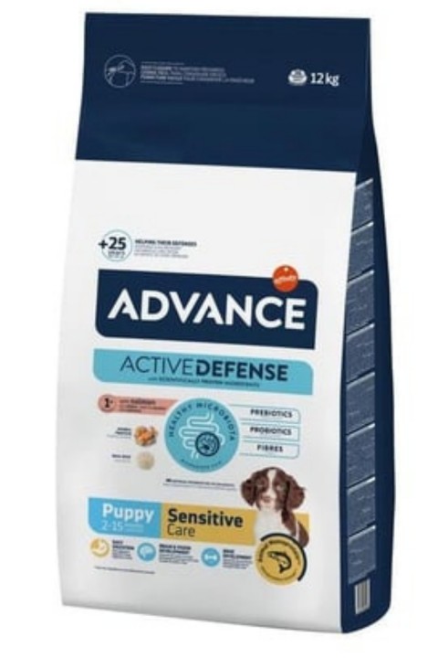 Advance Puppy Sensitive Somonlu Yavru Köpek Maması 12 Kg
