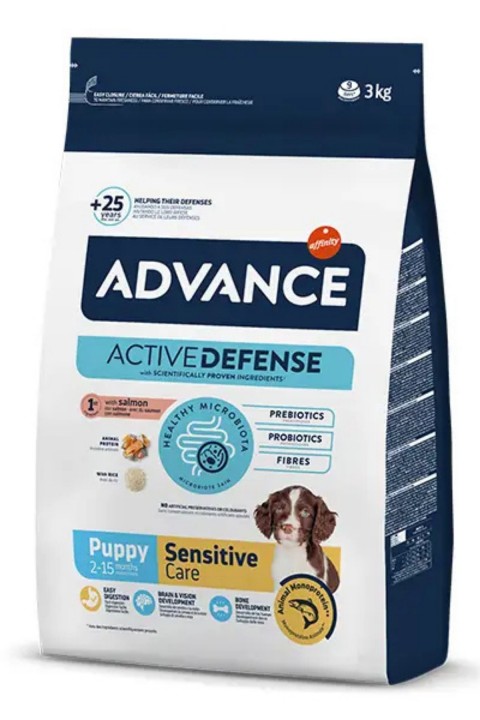 Advance Puppy Sensitive Somonlu Yavru Köpek Maması 3 Kg
