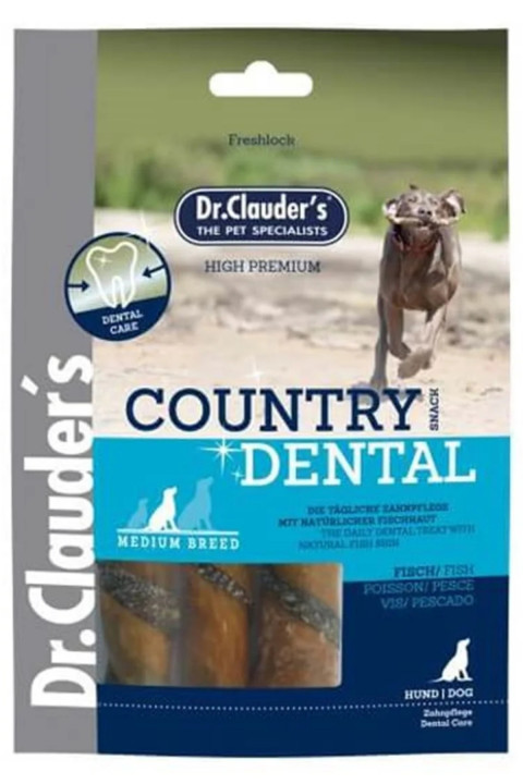 Dr. Clauders Country Dental Ağız Diş Sağlığı Balıklı Köpek Ödülü 100 Gr