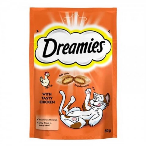 Dreamies Kedi Ödül ( 4 Çeşit Tavuk,Somon,Peynir,Ördek )