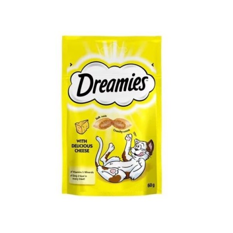Dreamies Kedi Ödül ( 4 Çeşit Tavuk,Somon,Peynir,Ördek )