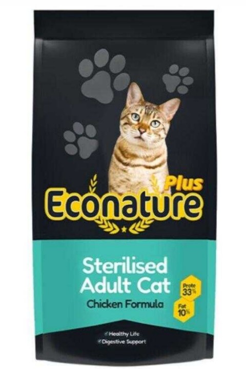 Econature Plus Tavuklu Kısırlaştırılmış Kedi Maması 15 Kg