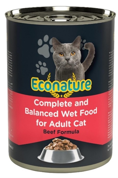 Econature Sığır Etli Yetişkin Kedi Konservesi 400 Gr
