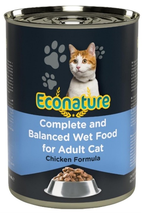 Econature Tavuklu Yetişkin Kedi Konservesi 400 Gr