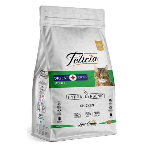 Felicia 400g Tavuklu Az Tahıllı Yetişkin Kedi Maması 12 Adet