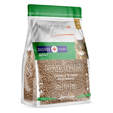 Felicia 5x1 Kg Tavuklu Yetişkin Kedi Maması ( 7 Adet Quik Konserve Kedi Maması Hediye ) SKT 06/26