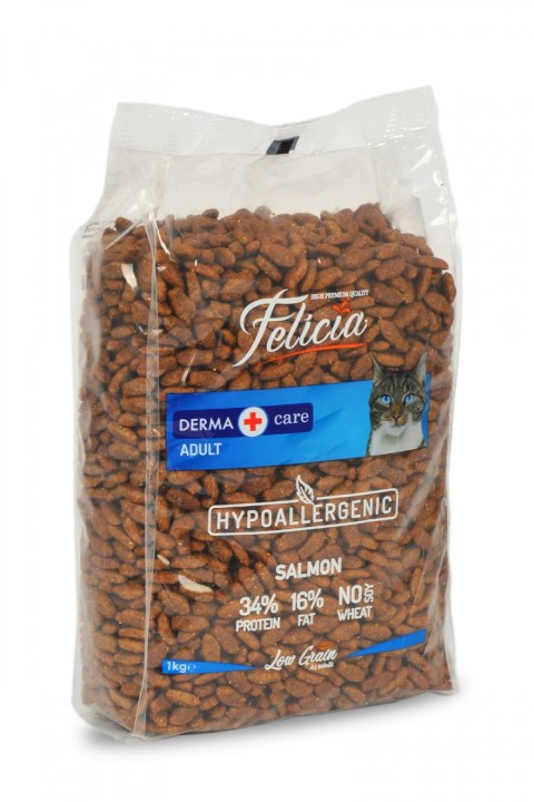 Felicia 12x1 Kg Kolajenli Somonlu Az Tahıllı Yetişkin Kedi Maması HypoAllergenic Kedi Maması