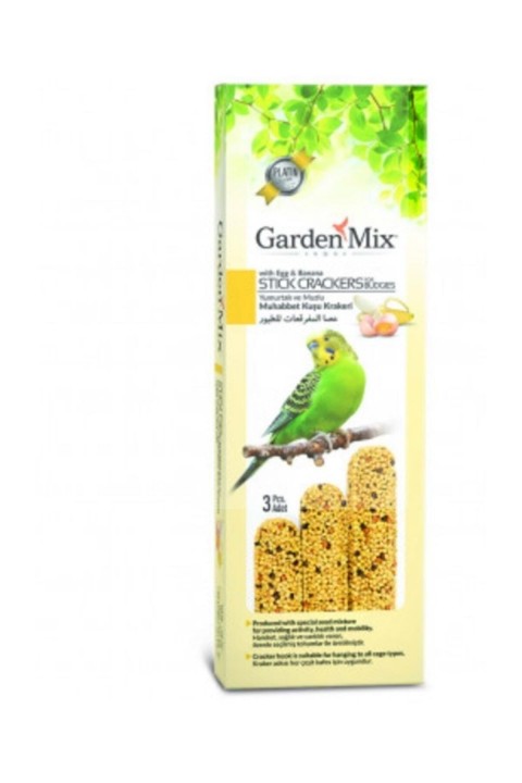 Gardenmix Platin Muzlu Yumurtalı Kuş Krakeri 3lü