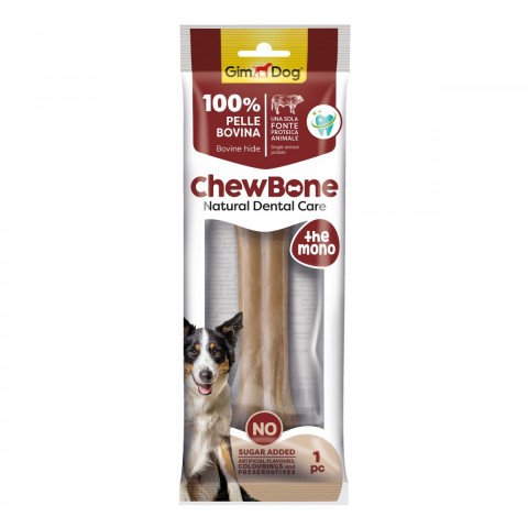 GimDog Chew Bones Press Köpek Çiğneme Kemiği 8’’ 150 Gr 1li Naturel
