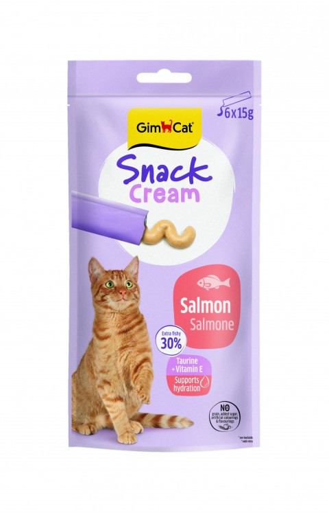 Gimcat Snack Cream Somonlu Kedi Ödülü 6x15gr