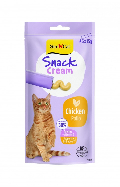 Gimcat Snack Cream Tavuklu Kedi Ödülü 6x15gr