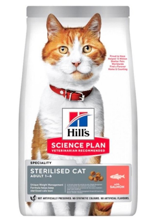 Hill's SP Somon Kısırlaştırılmış Yetişkin Kedi Maması 3KG