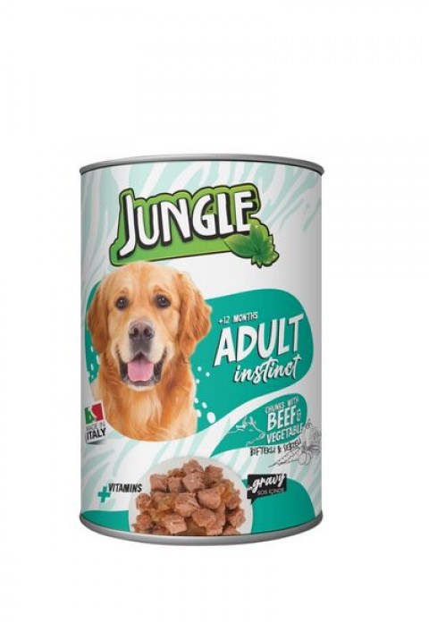 Jungle Köpek 415 gr Kuzu Etli-Av Hayv.Konserve 24 Adet Kampanyalı Ürün