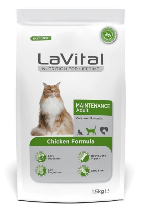 LaVital Tavuklu Yetişkin Kedi Maması 1,5 Kg