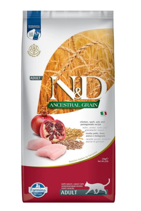 Nd Tavuk & Nar Adult Az Tahıllı Kedi Maması - 10 Kg