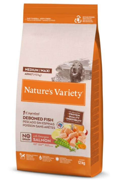 N.v. Dog No Graın Medıum/maxı Adult Salmon 12kg