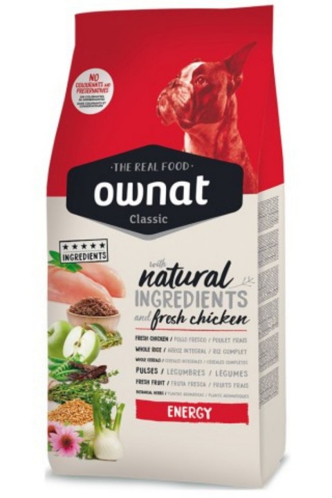 Ownat 20 kg Tavuklu Classic Energy Adult Köpek Maması