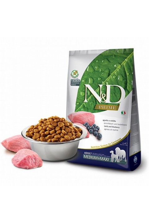 Nd Prime Kuzu Etli Adult Med&Maxi Tahılsız Köpek Maması - 2.5 Kg