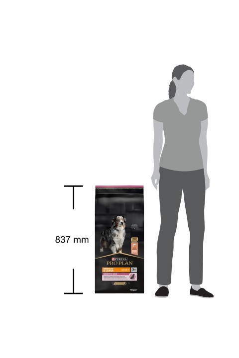 Pro Plan Medium +7 Sensitive Somonlu Yaşlı Köpek Maması 14 Kg