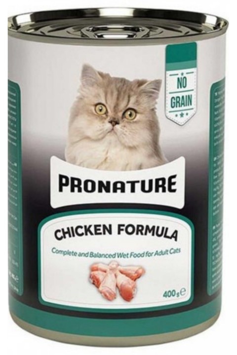Pronature Tahılsız Tavuklu Ezme Yetişkin Kedi Konservesi 400 Gr