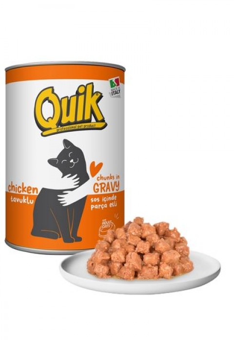 Quik Kedi 415 gr Tavuklu Konserve 24 Adet