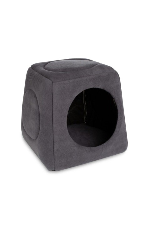 Üç Fonksiyonlu Kedi Yatağı 4 Adet  (10 Adet Snacky Kedi Crunch Ödül Hairball Cont.Tavuk  Hediyeli)